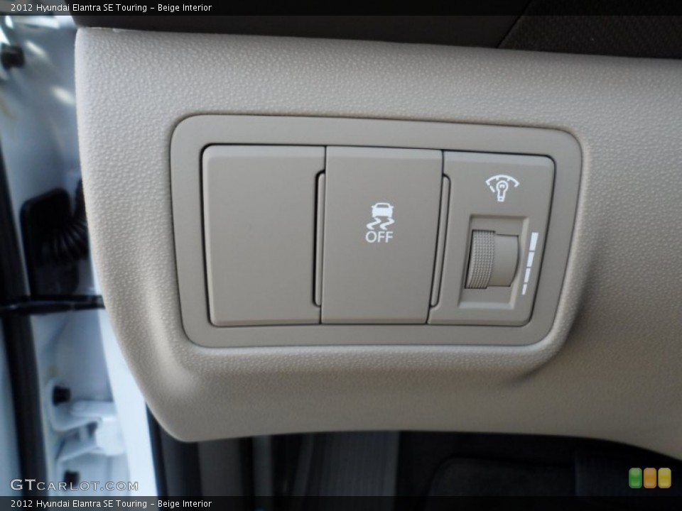 Beige Interior Controls for the 2012 Hyundai Elantra SE Touring #55109823