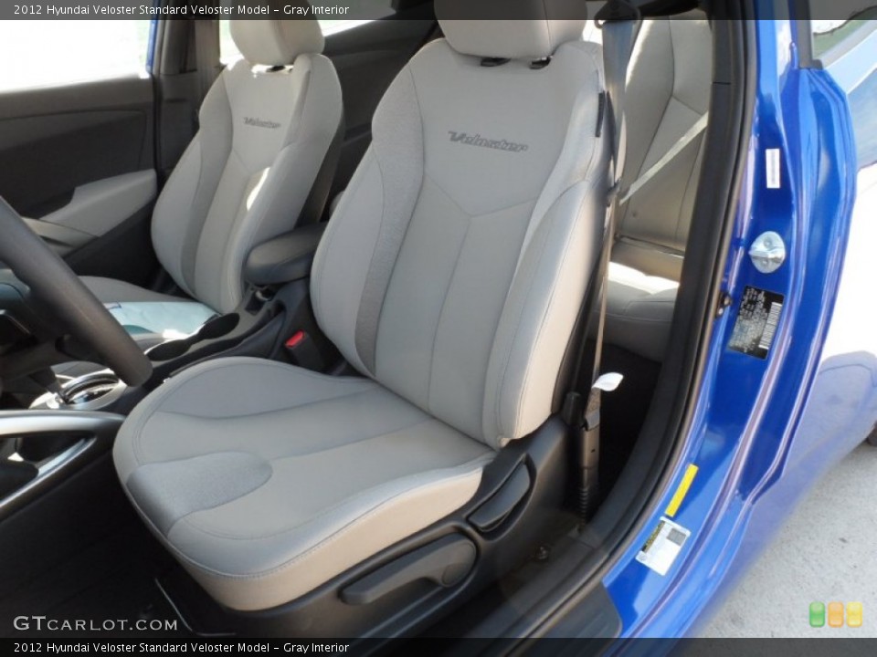Gray Interior Photo for the 2012 Hyundai Veloster  #55110035