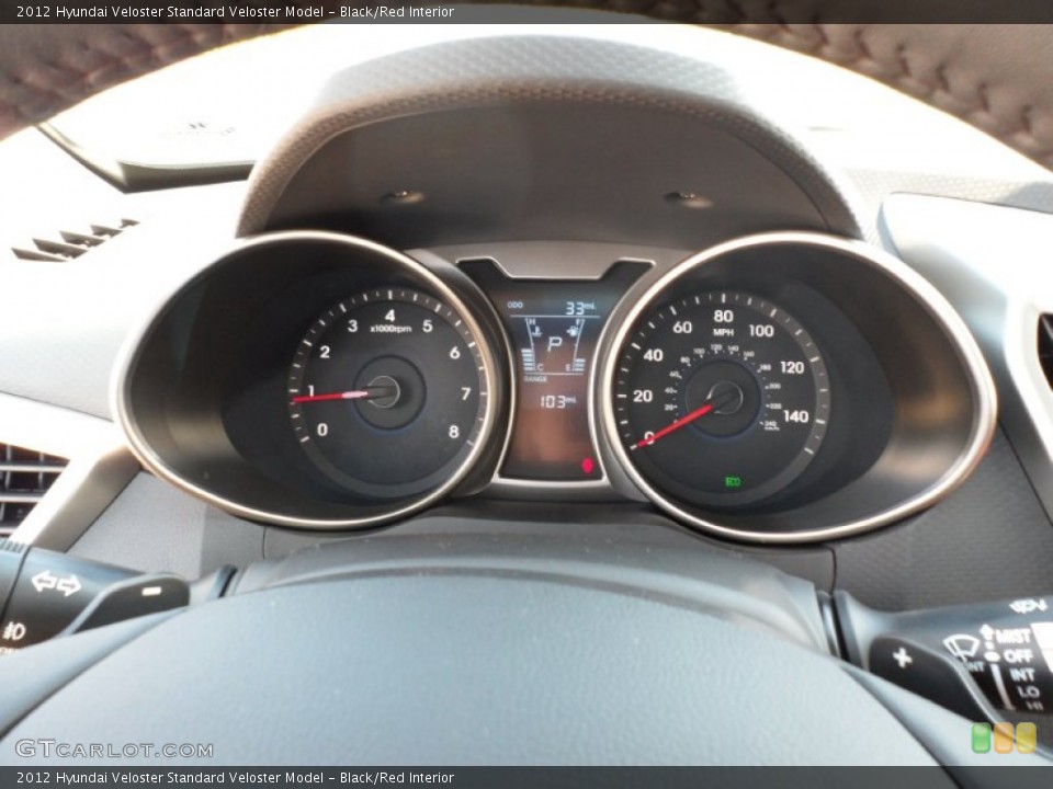 Black/Red Interior Gauges for the 2012 Hyundai Veloster  #55110717