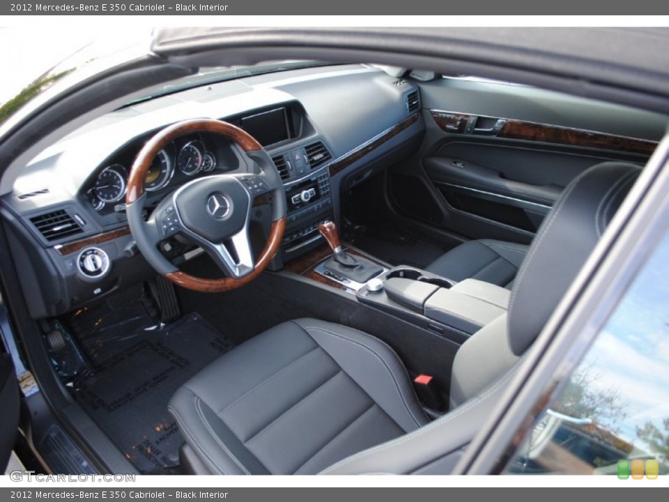 Black Interior Photo for the 2012 Mercedes-Benz E 350 Cabriolet #55114467
