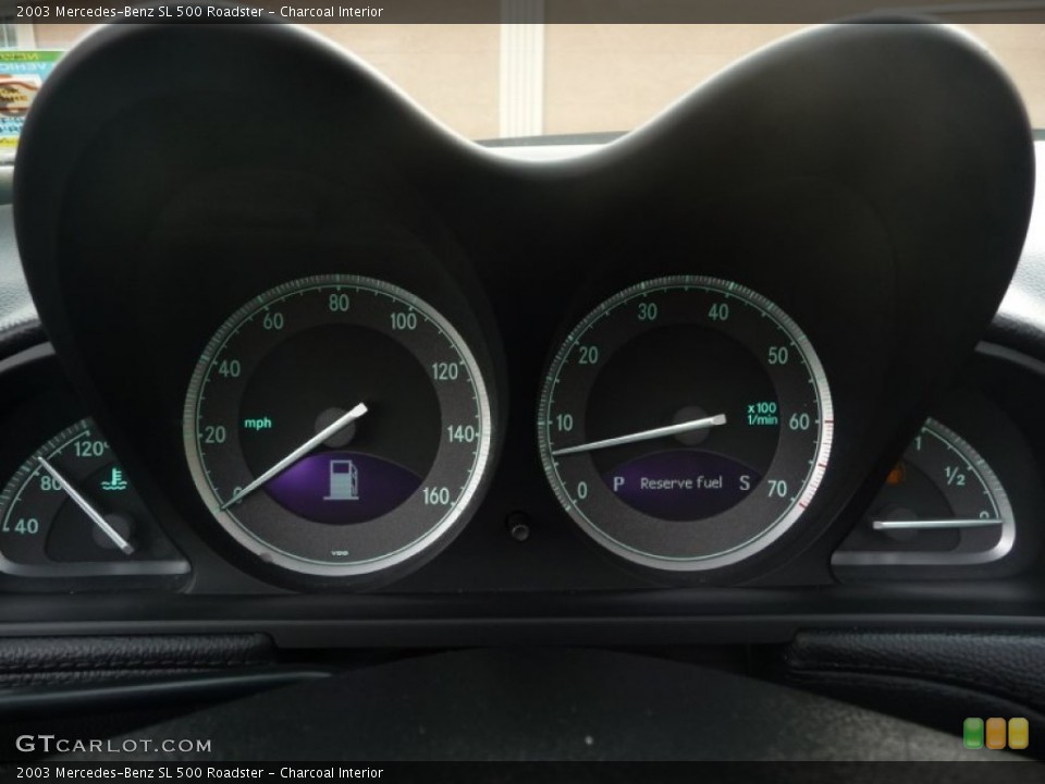 Charcoal Interior Gauges for the 2003 Mercedes-Benz SL 500 Roadster #55116999