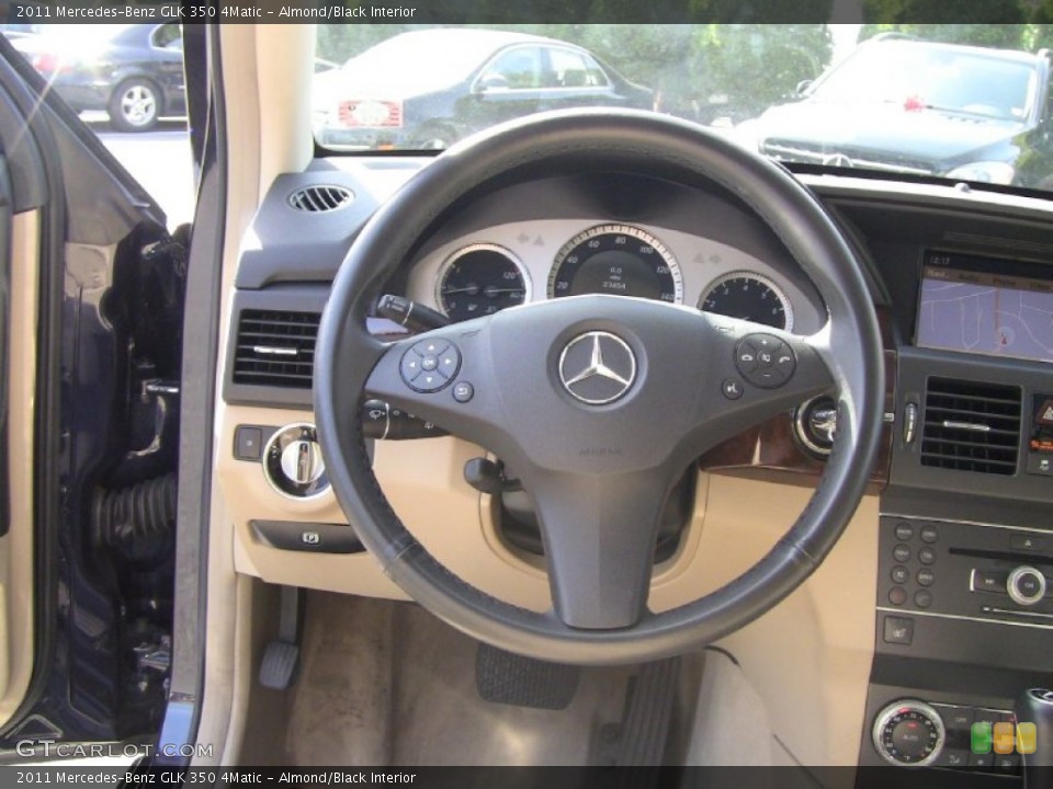 Almond/Black Interior Steering Wheel for the 2011 Mercedes-Benz GLK 350 4Matic #55118007