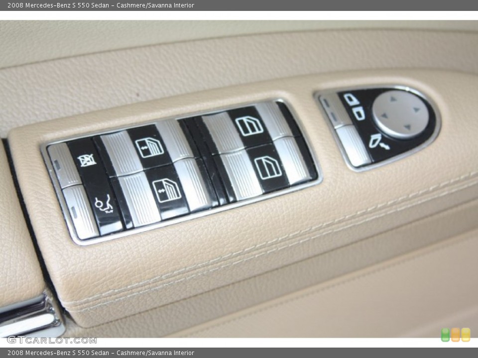 Cashmere/Savanna Interior Controls for the 2008 Mercedes-Benz S 550 Sedan #55118868