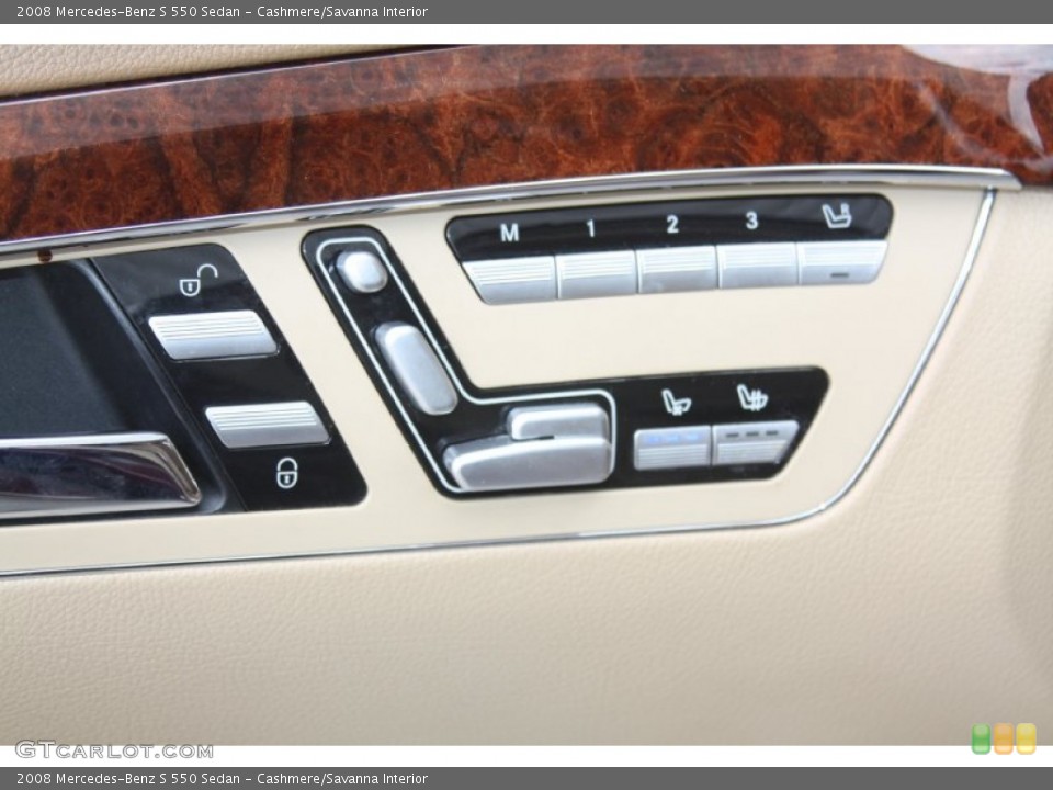 Cashmere/Savanna Interior Controls for the 2008 Mercedes-Benz S 550 Sedan #55118874