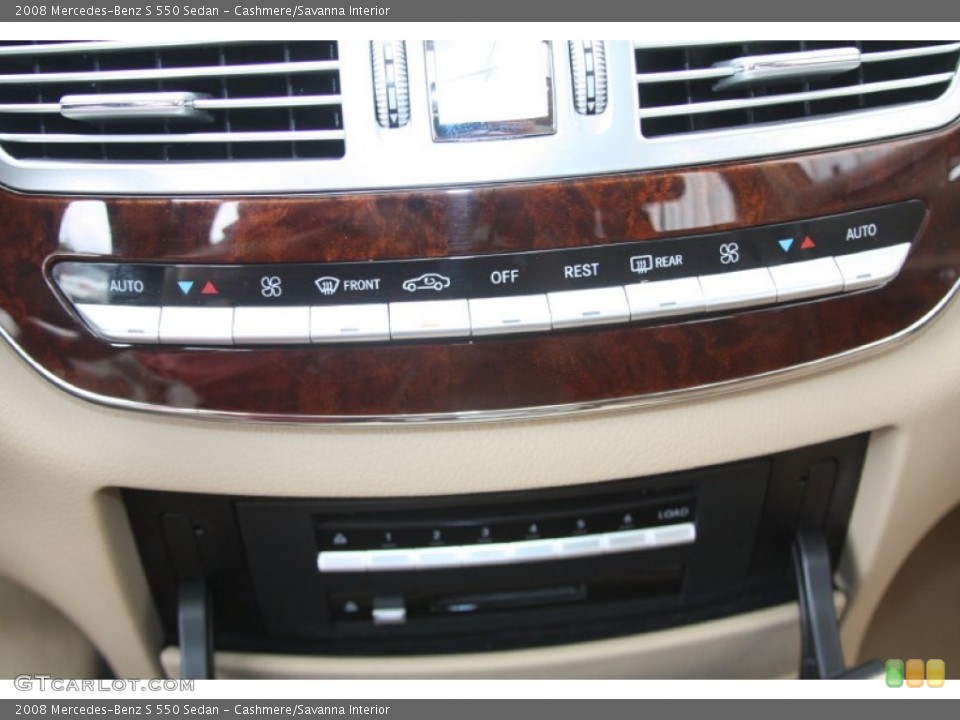 Cashmere/Savanna Interior Controls for the 2008 Mercedes-Benz S 550 Sedan #55118925