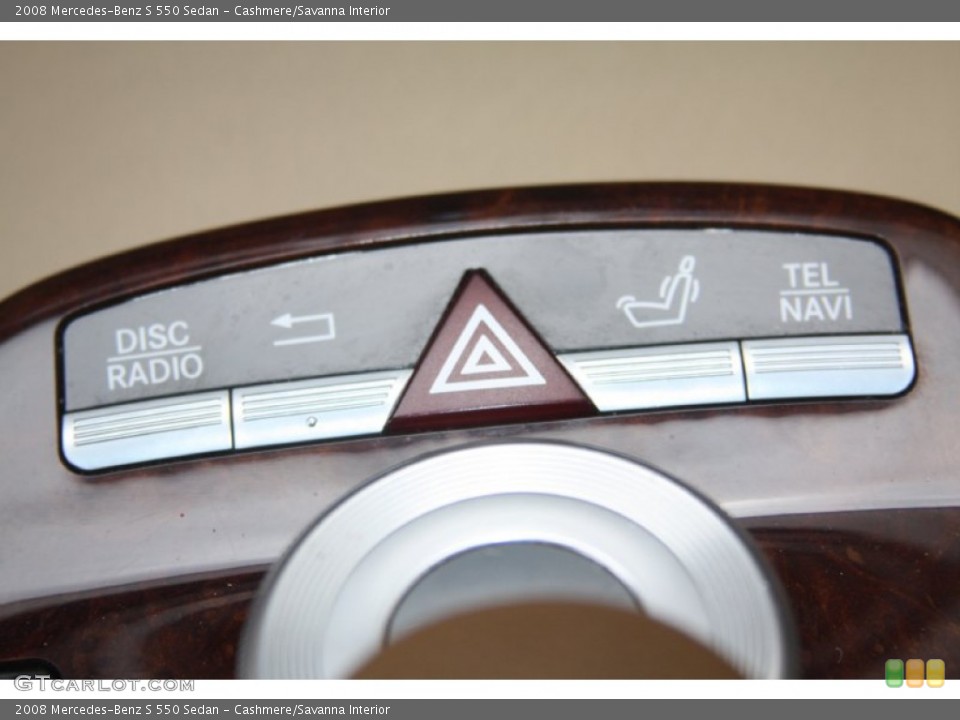 Cashmere/Savanna Interior Controls for the 2008 Mercedes-Benz S 550 Sedan #55118943