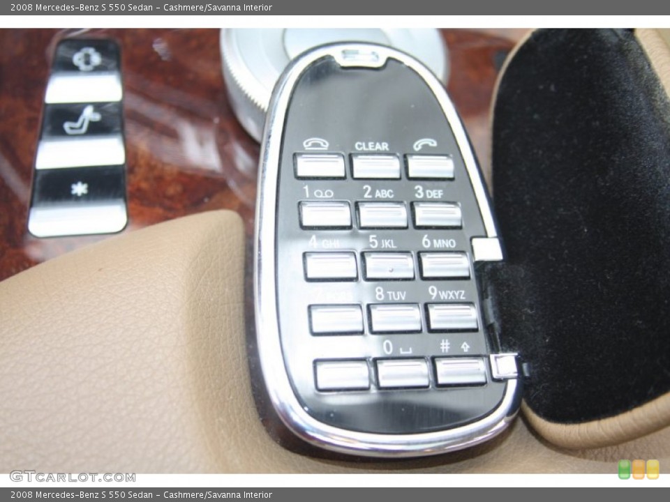 Cashmere/Savanna Interior Controls for the 2008 Mercedes-Benz S 550 Sedan #55118967