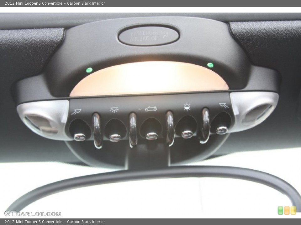 Carbon Black Interior Controls for the 2012 Mini Cooper S Convertible #55120098