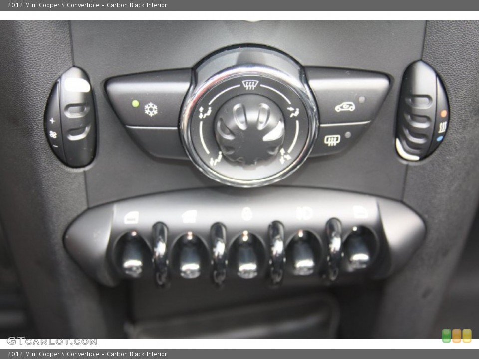 Carbon Black Interior Controls for the 2012 Mini Cooper S Convertible #55120107