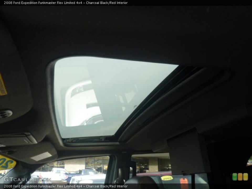 Charcoal Black/Red Interior Sunroof for the 2008 Ford Expedition Funkmaster Flex Limited 4x4 #55126989