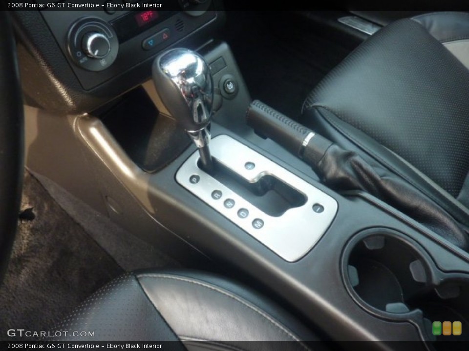 Ebony Black Interior Transmission for the 2008 Pontiac G6 GT Convertible #55127146