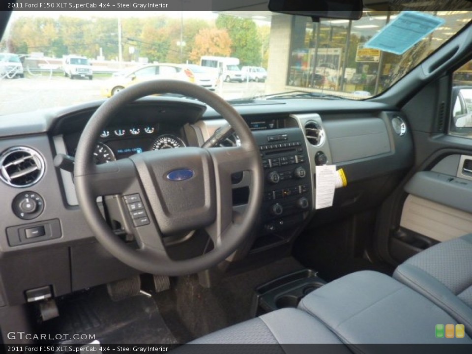 Steel Gray Interior Dashboard for the 2011 Ford F150 XLT SuperCab 4x4 #55127841