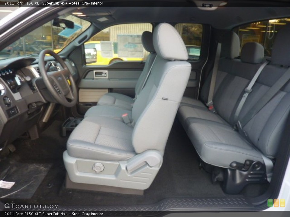 Steel Gray Interior Photo for the 2011 Ford F150 XLT SuperCab 4x4 #55127850