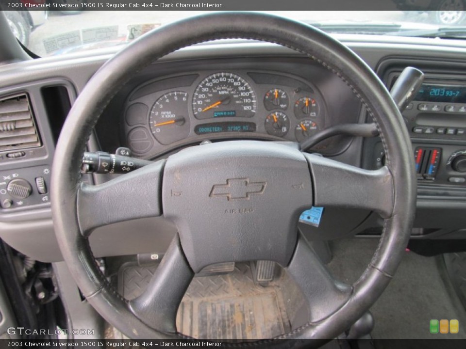 Dark Charcoal Interior Steering Wheel for the 2003 Chevrolet Silverado 1500 LS Regular Cab 4x4 #55127913