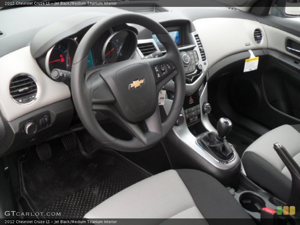 Jet Black/Medium Titanium Interior Prime Interior for the 2012 Chevrolet Cruze LS #55130232