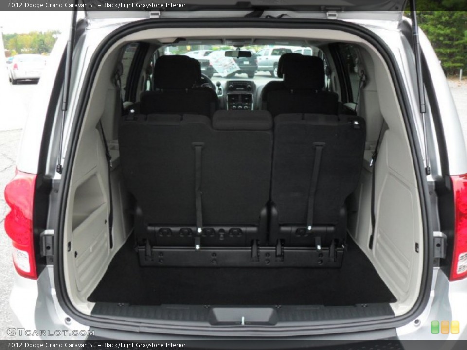Black/Light Graystone Interior Trunk for the 2012 Dodge Grand Caravan SE #55131876