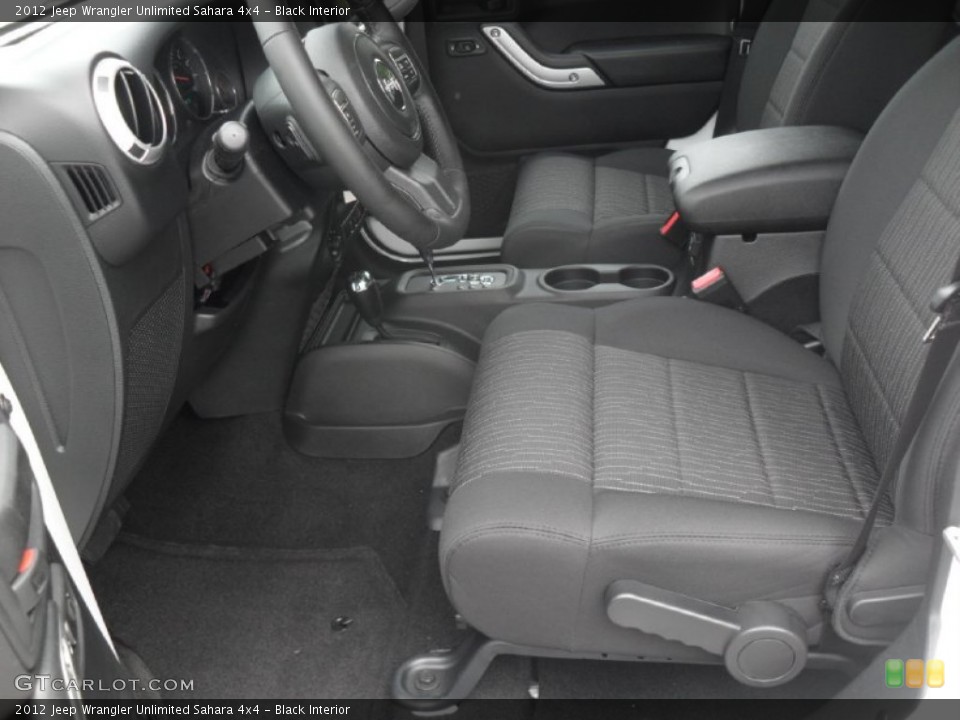 Black Interior Photo for the 2012 Jeep Wrangler Unlimited Sahara 4x4 #55132029