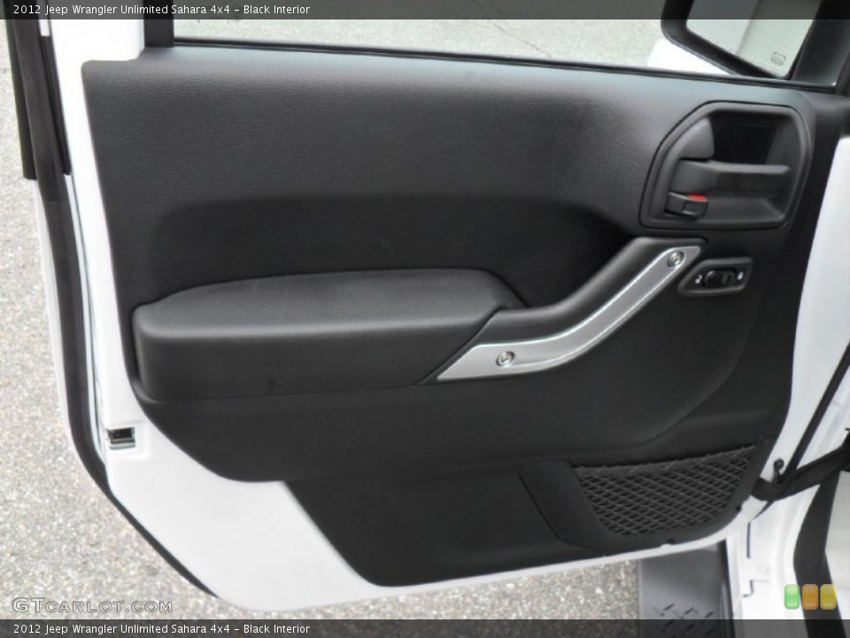 Black Interior Door Panel for the 2012 Jeep Wrangler Unlimited Sahara 4x4 #55132041
