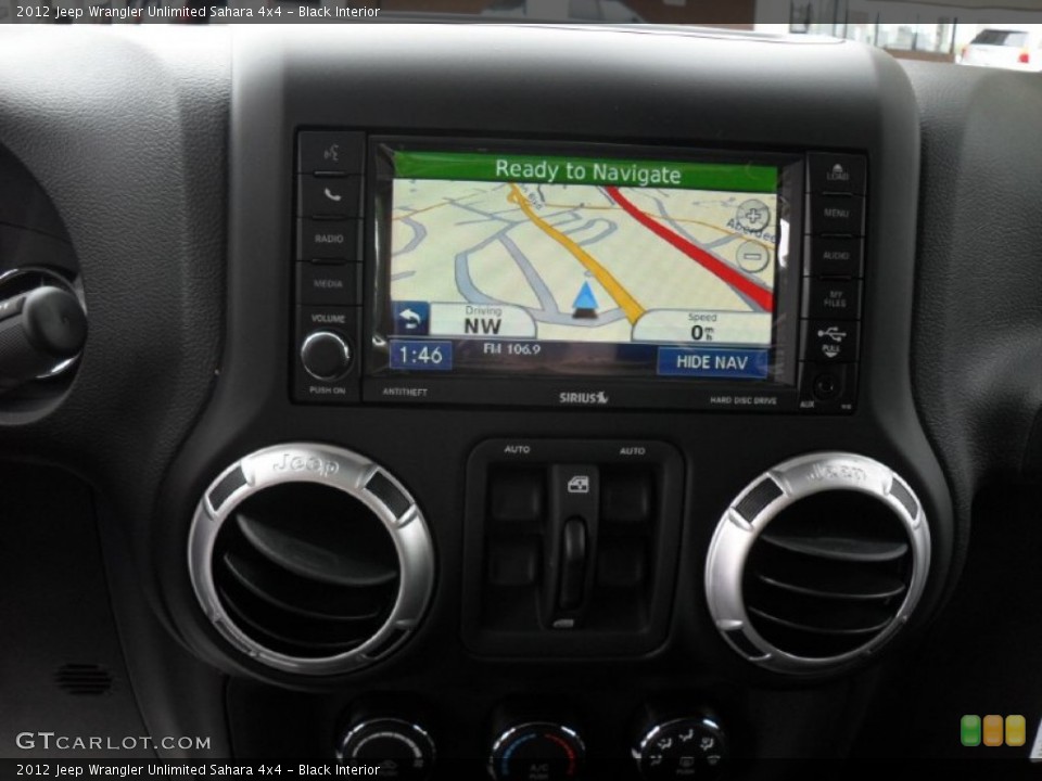 Black Interior Navigation for the 2012 Jeep Wrangler Unlimited Sahara 4x4 #55132073