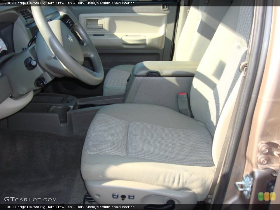 Dark Khaki/Medium Khaki Interior Photo for the 2009 Dodge Dakota Big Horn Crew Cab #55132518