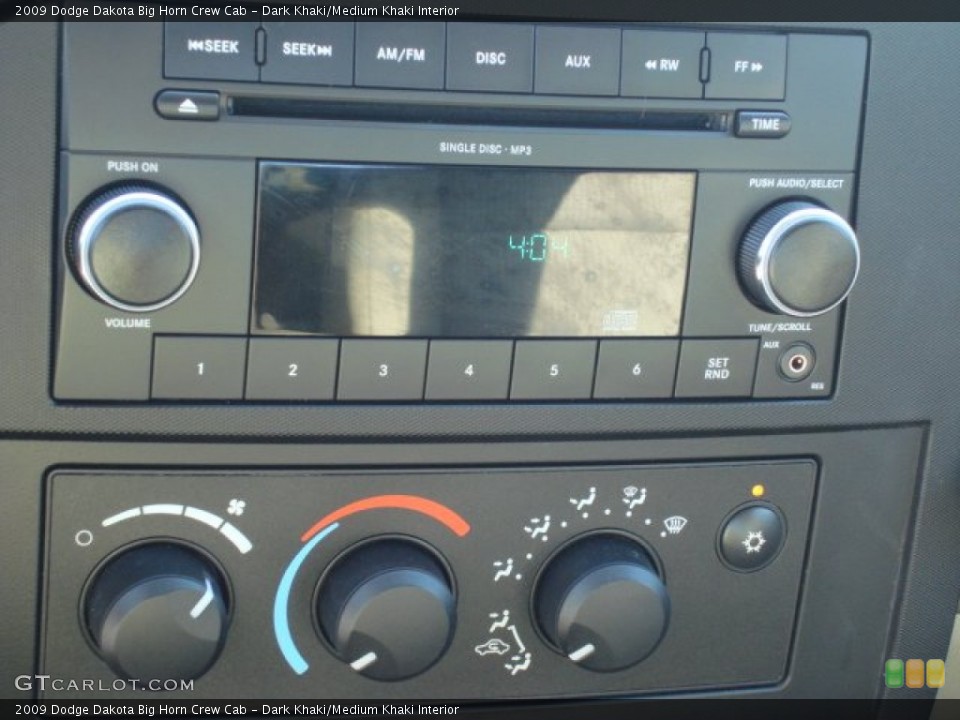 Dark Khaki/Medium Khaki Interior Audio System for the 2009 Dodge Dakota Big Horn Crew Cab #55132551
