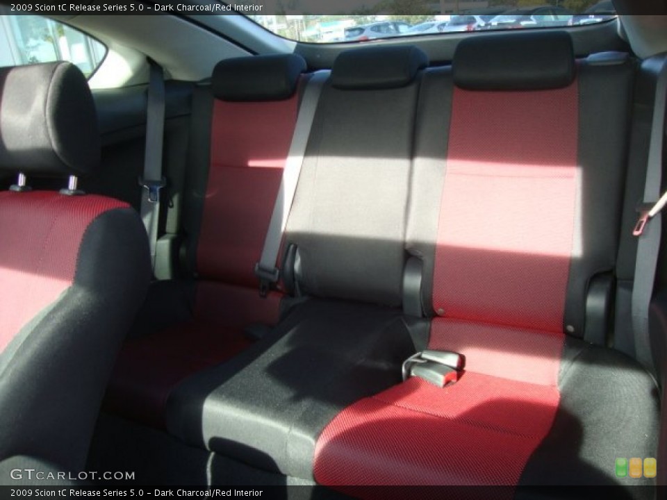 Dark Charcoal/Red Interior Photo for the 2009 Scion tC Release Series 5.0 #55132841