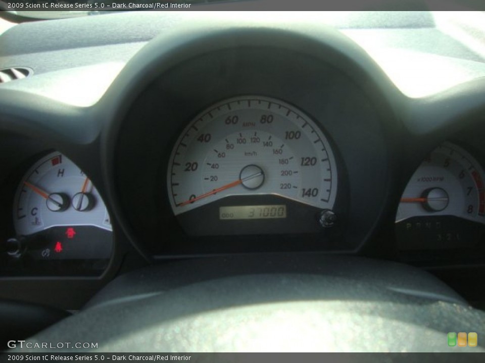 Dark Charcoal/Red Interior Gauges for the 2009 Scion tC Release Series 5.0 #55132860