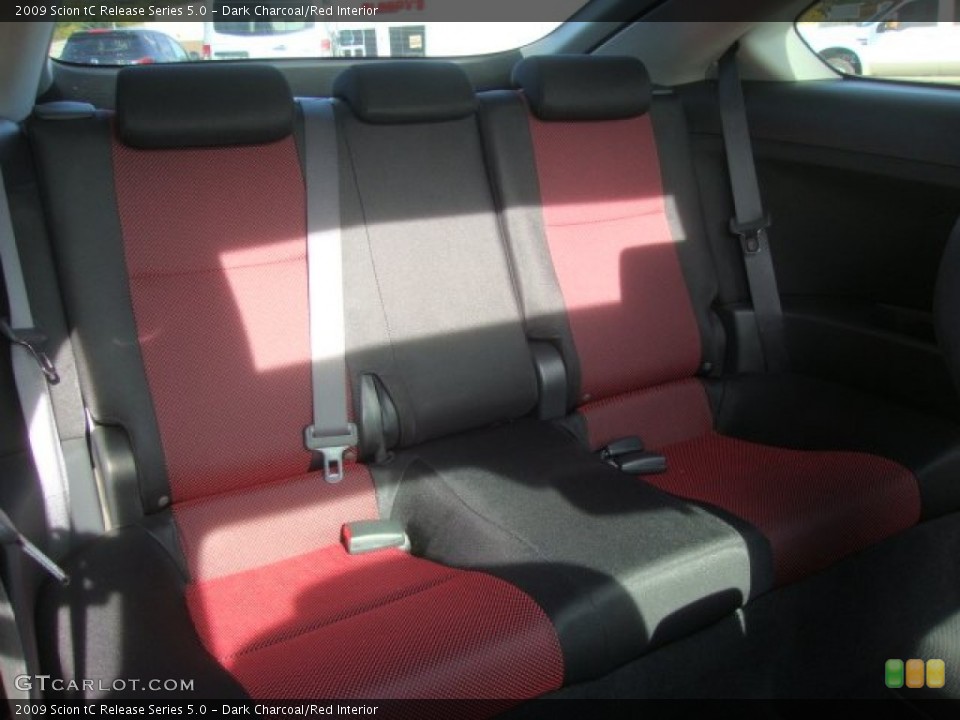 Dark Charcoal/Red Interior Photo for the 2009 Scion tC Release Series 5.0 #55132908