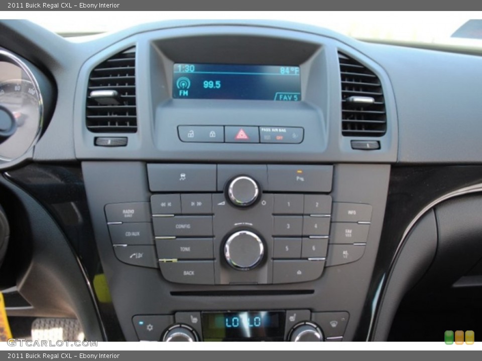Ebony Interior Controls for the 2011 Buick Regal CXL #55133058