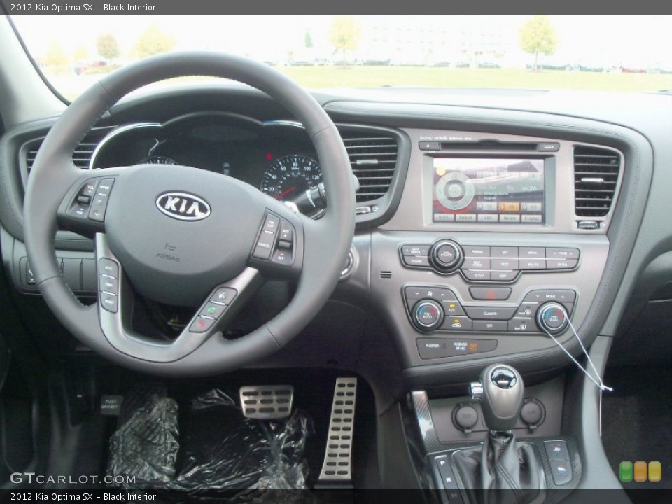 Black Interior Dashboard for the 2012 Kia Optima SX #55134420
