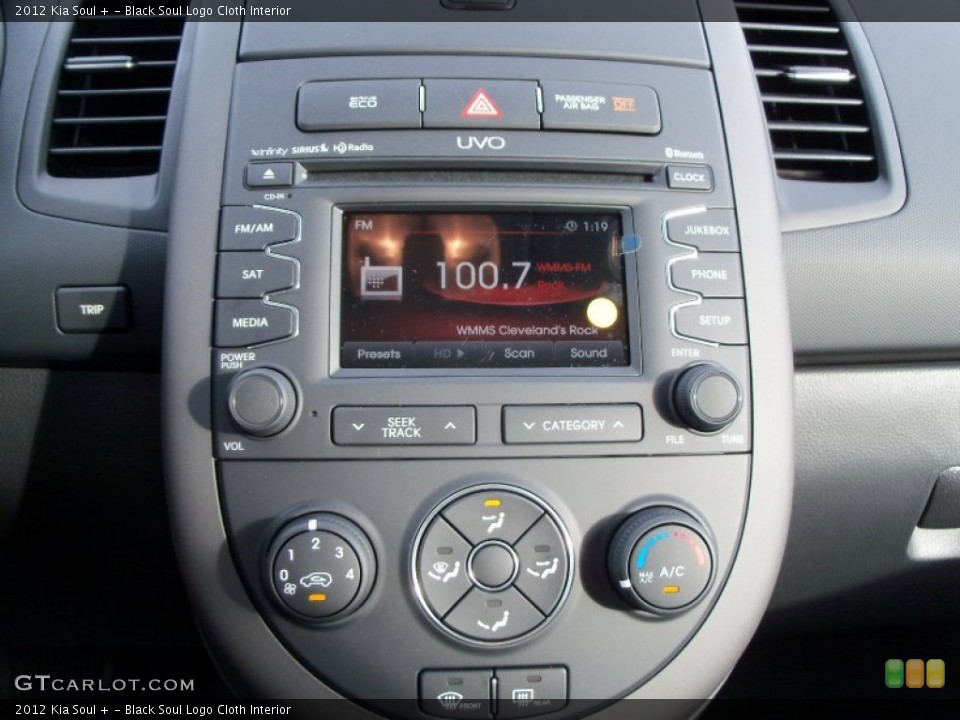 Black Soul Logo Cloth Interior Controls for the 2012 Kia Soul + #55134518