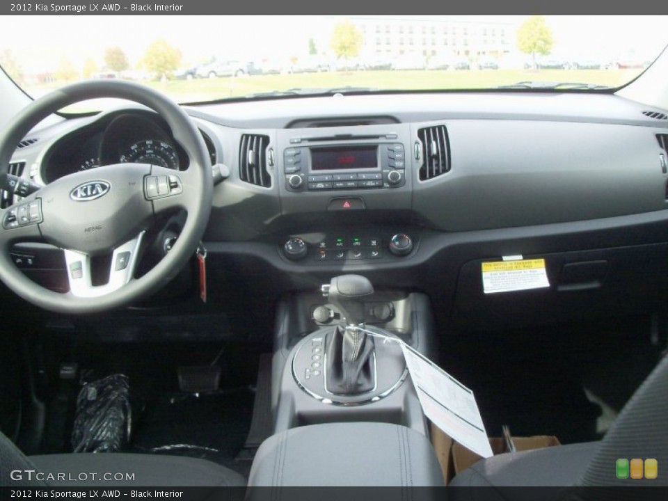 Black Interior Dashboard for the 2012 Kia Sportage LX AWD #55134706