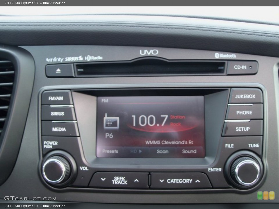 Black Interior Audio System for the 2012 Kia Optima SX #55134961