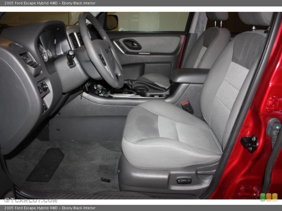 Ebony Black Interior Photo for the 2005 Ford Escape Hybrid 4WD #55136597