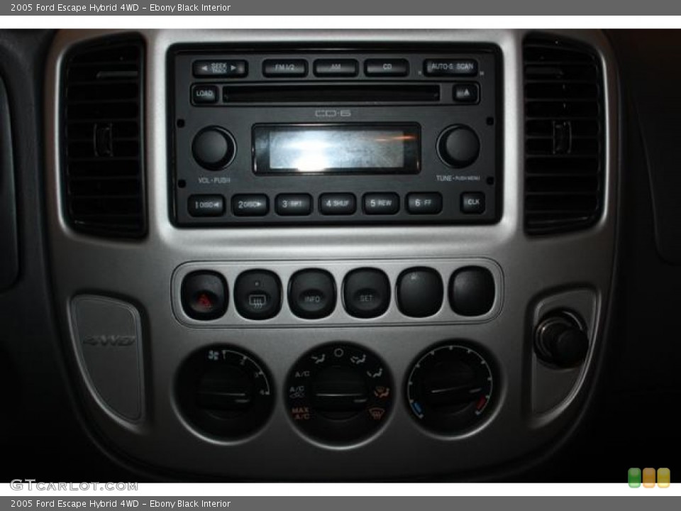 Ebony Black Interior Audio System for the 2005 Ford Escape Hybrid 4WD #55136615
