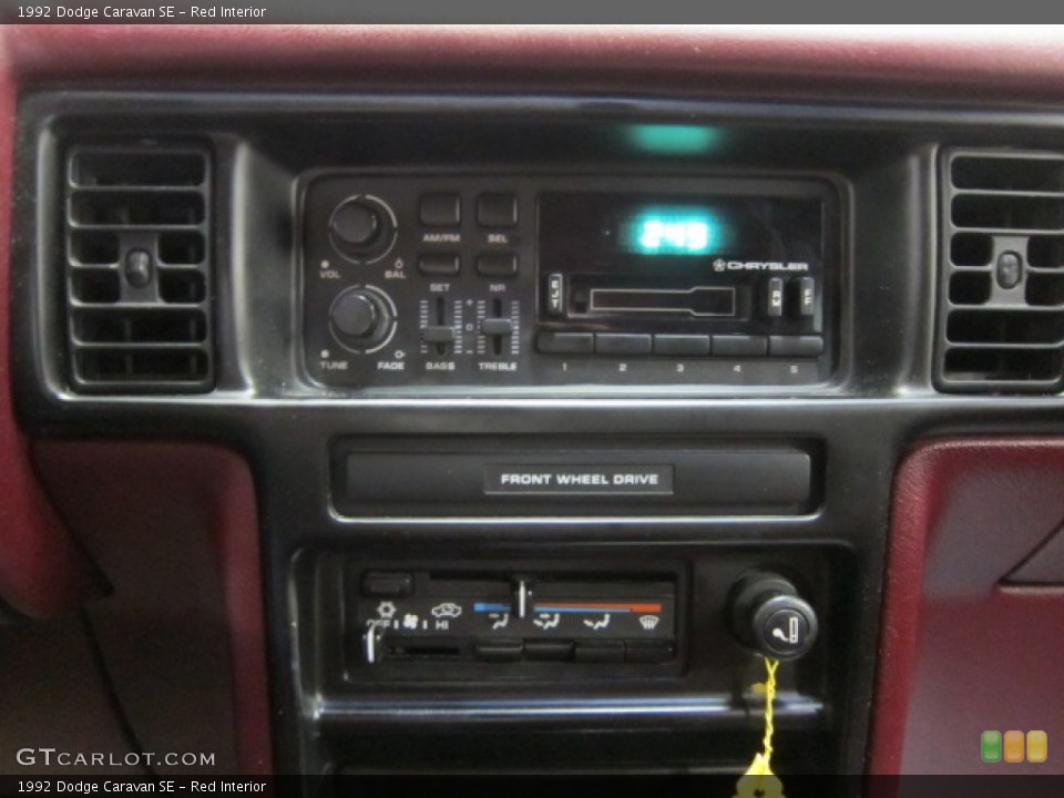 Red Interior Audio System for the 1992 Dodge Caravan SE #55137212