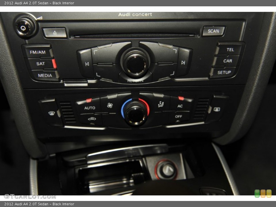 Black Interior Controls for the 2012 Audi A4 2.0T Sedan #55141910