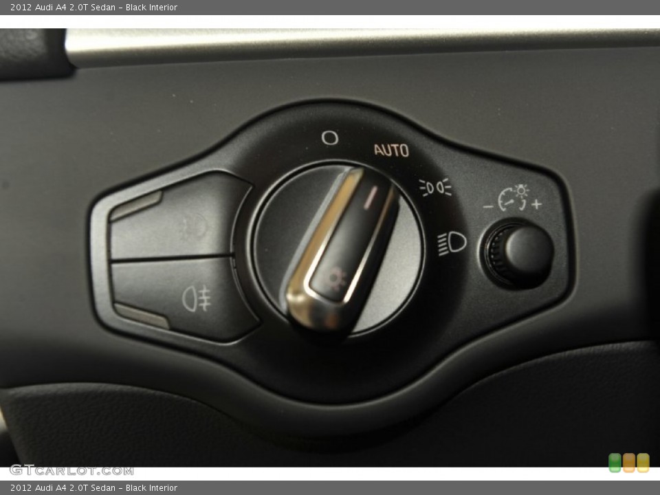 Black Interior Controls for the 2012 Audi A4 2.0T Sedan #55141945