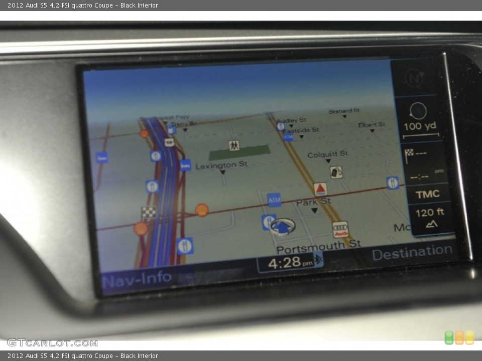 Black Interior Navigation for the 2012 Audi S5 4.2 FSI quattro Coupe #55144460
