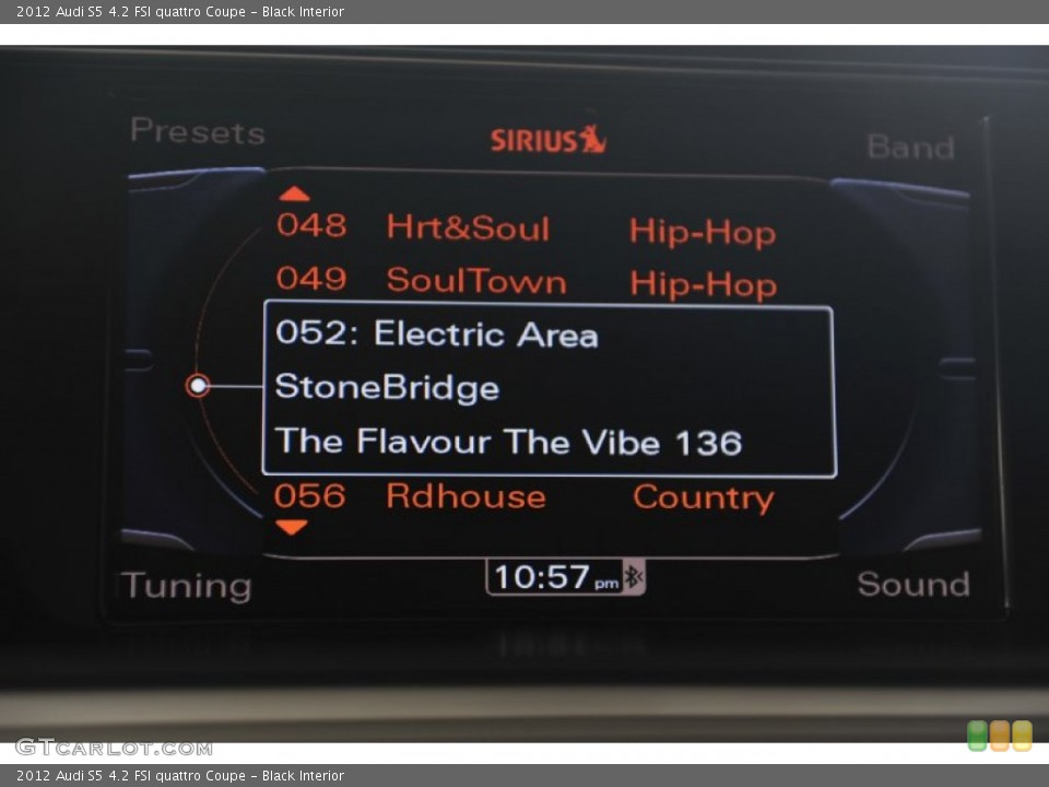 Black Interior Audio System for the 2012 Audi S5 4.2 FSI quattro Coupe #55144979