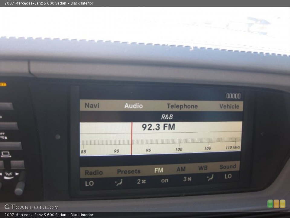 Black Interior Audio System for the 2007 Mercedes-Benz S 600 Sedan #55145402