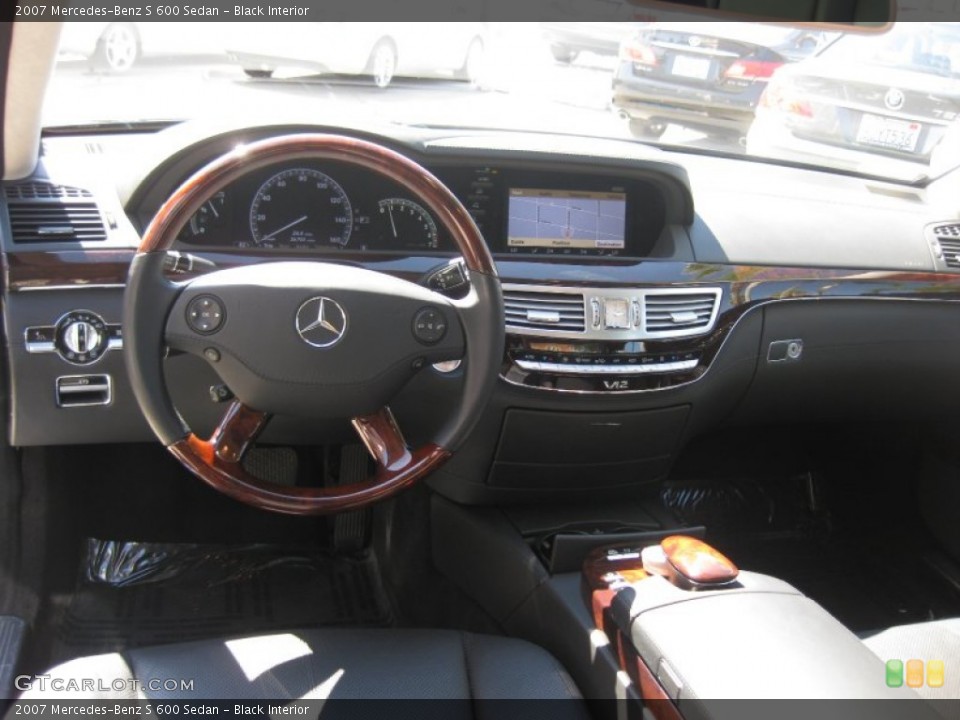 Black Interior Dashboard for the 2007 Mercedes-Benz S 600 Sedan #55145510