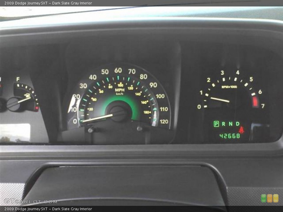 Dark Slate Gray Interior Gauges for the 2009 Dodge Journey SXT #55146836