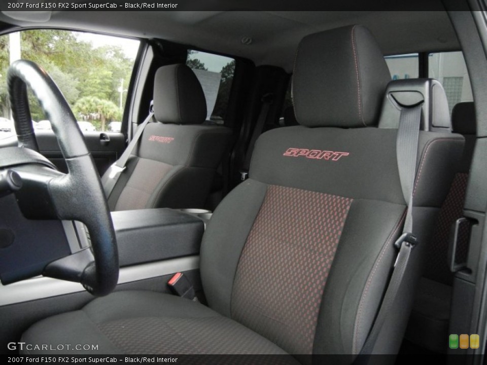 Black/Red Interior Photo for the 2007 Ford F150 FX2 Sport SuperCab #55147007
