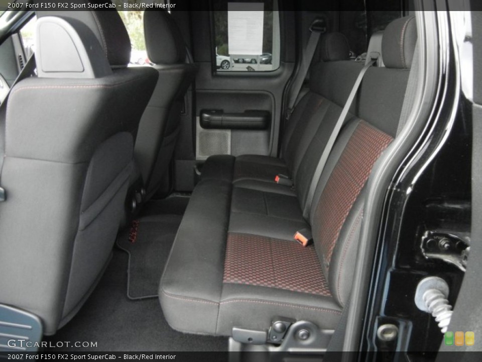 Black/Red Interior Photo for the 2007 Ford F150 FX2 Sport SuperCab #55147031