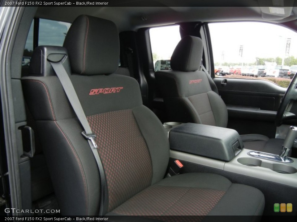 Black/Red Interior Photo for the 2007 Ford F150 FX2 Sport SuperCab #55147058