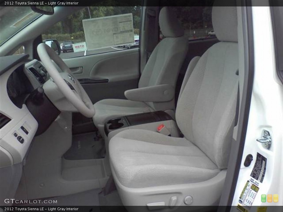 Light Gray Interior Photo for the 2012 Toyota Sienna LE #55147760