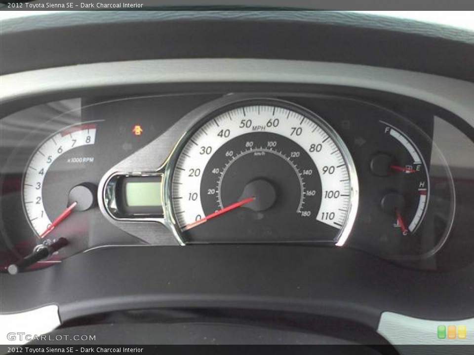 Dark Charcoal Interior Gauges for the 2012 Toyota Sienna SE #55148012