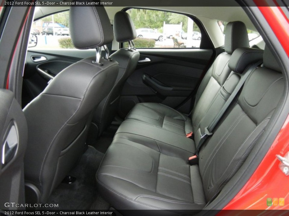 Charcoal Black Leather Interior Photo for the 2012 Ford Focus SEL 5-Door #55148633