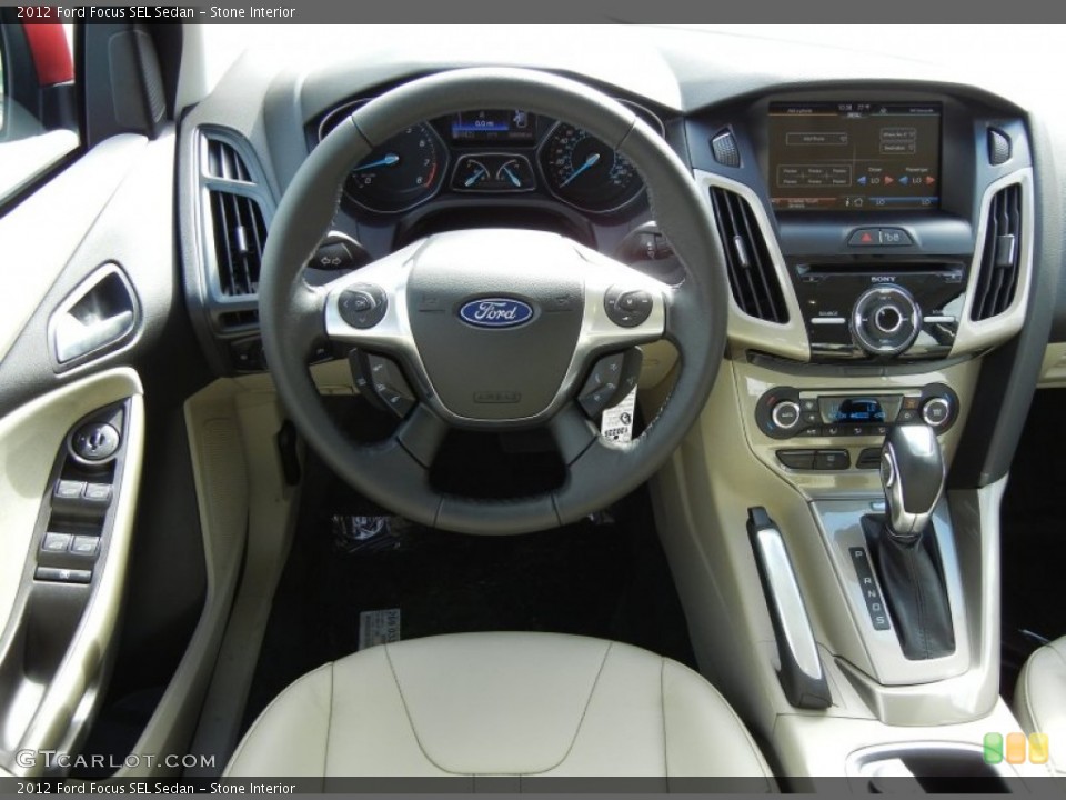 Stone Interior Dashboard for the 2012 Ford Focus SEL Sedan #55148876